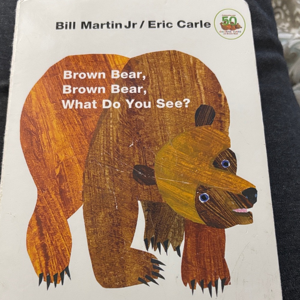 Brown Bear Book by Bill Martin Jr and Eric Carle